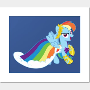 Gala Rainbow Dash landed Posters and Art